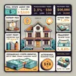 The square-format image has been created, visually presenting the detailed costs of purchasing a property in Uruguay based on a hypothetical $100,000 property. This layout is particularly suitable for social media platforms that favor square images.